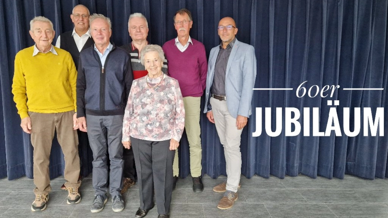 Unsere Mitgliederfeiern 60-jähriges Jubiläum.