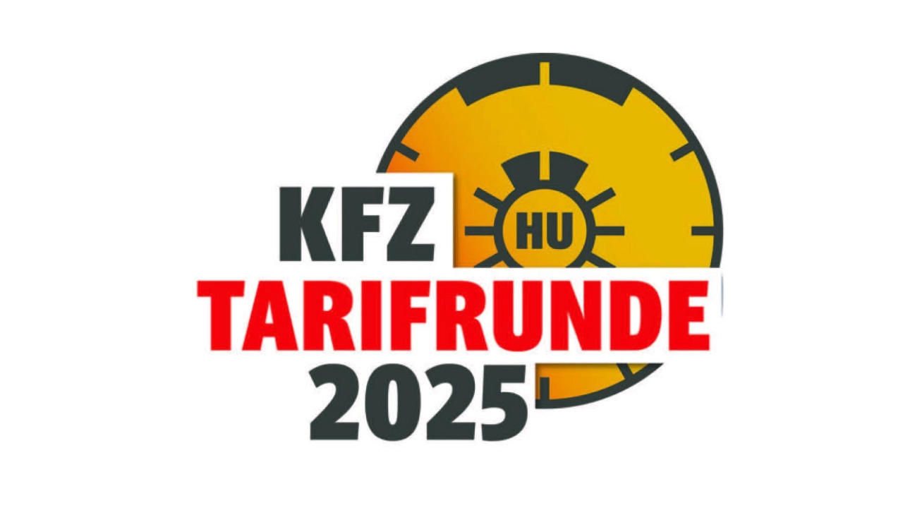 Das Logo für die KFZ Tarifrunde 2025