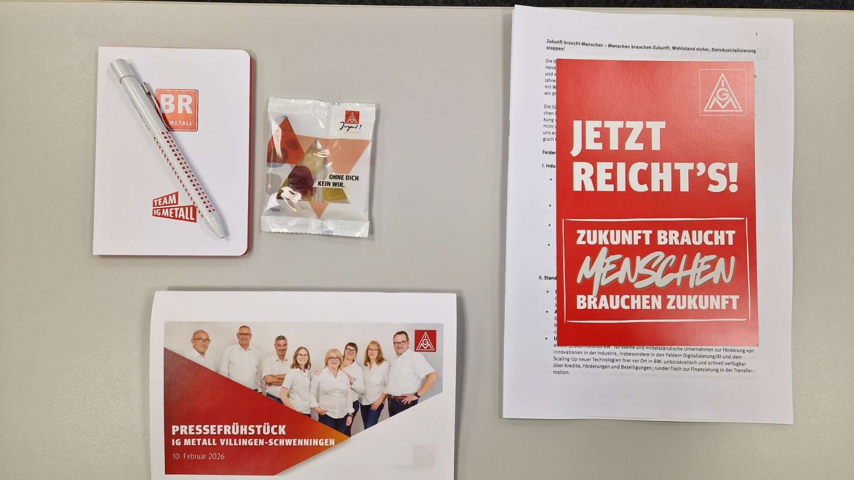 Material für die Presse