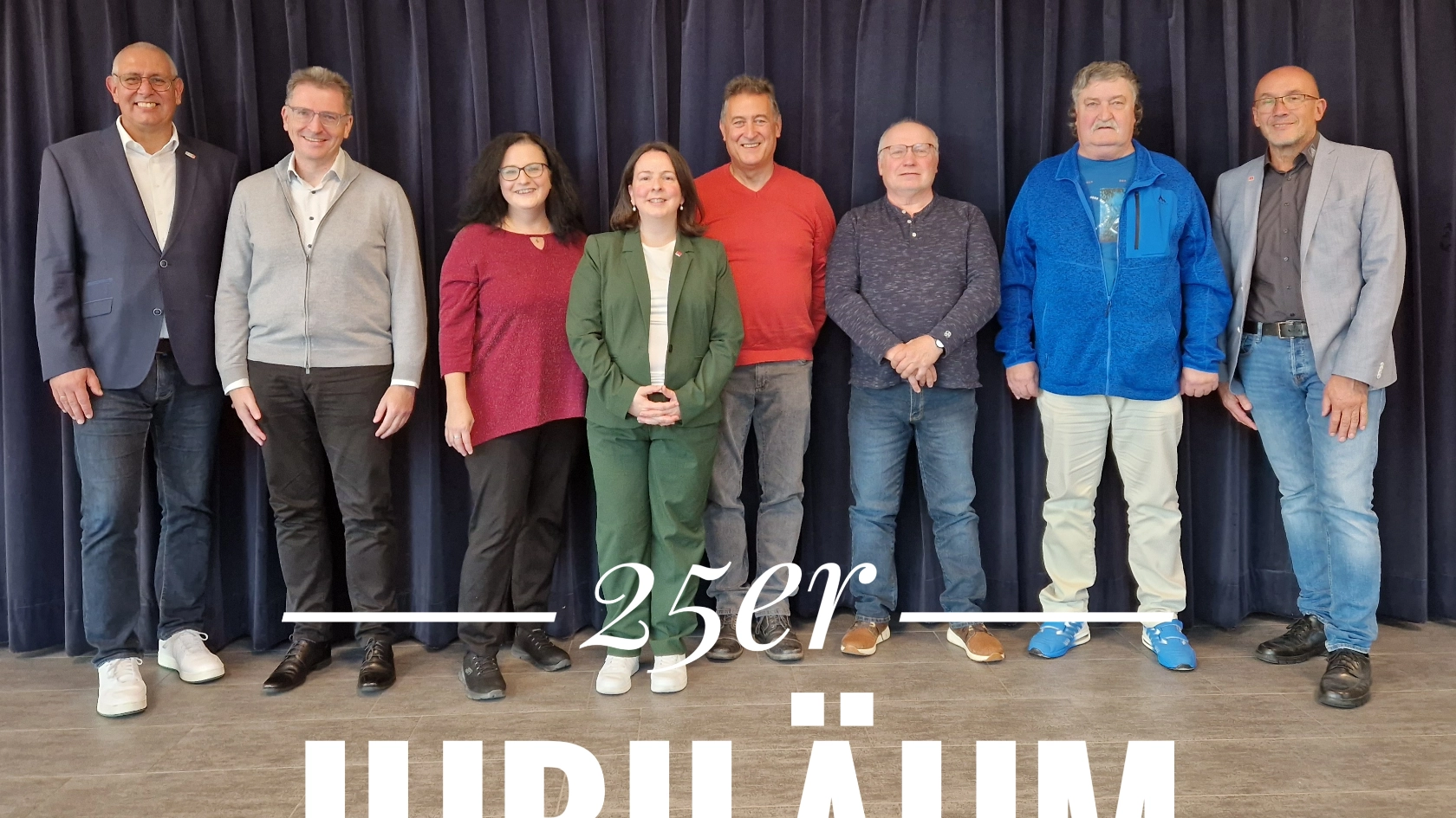 Das Foto zeigt unsere Jubilare mit 25 Jahren IG Metall Zugehörigkeit.