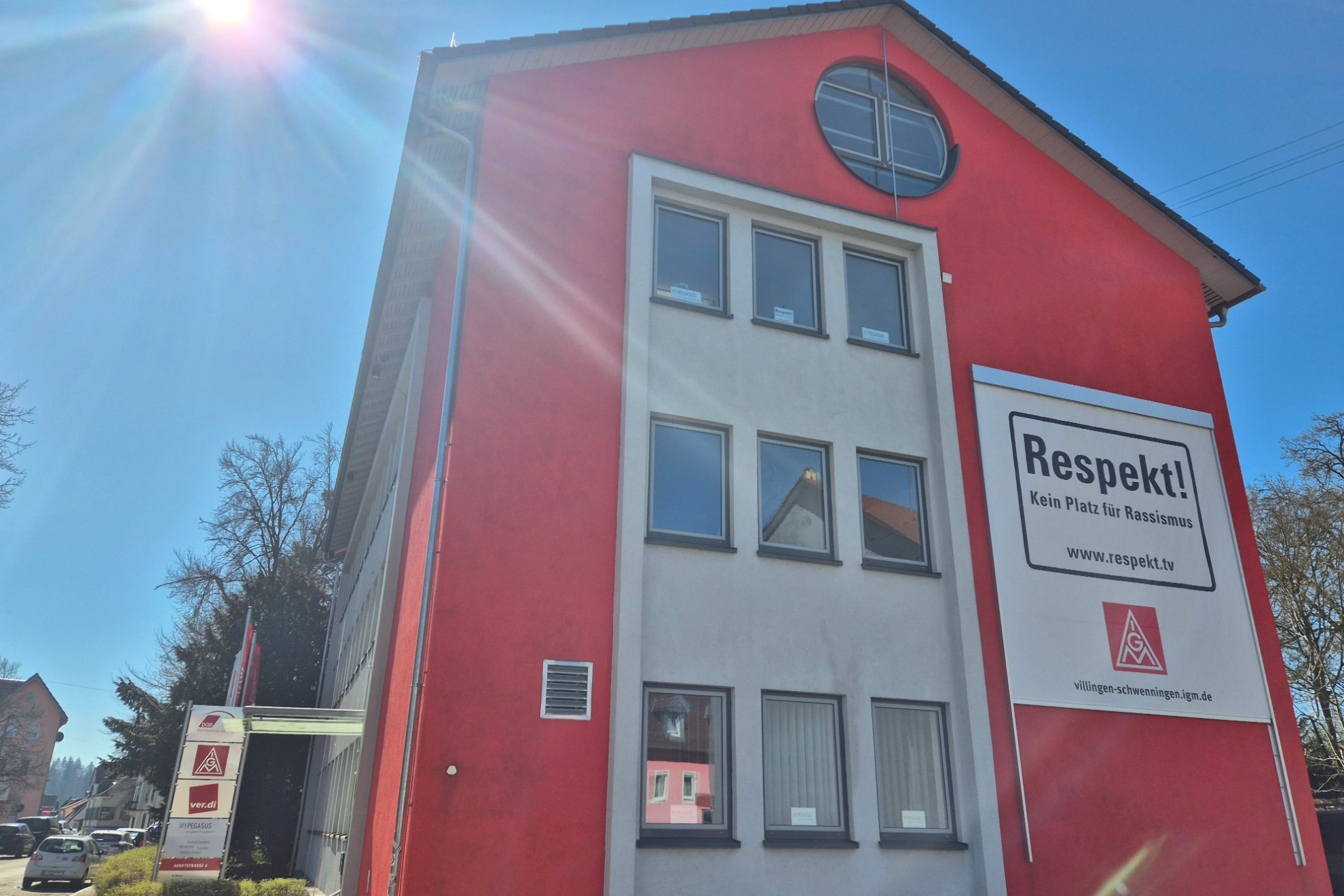 Unsere Geschäftsstelle von der Seite.