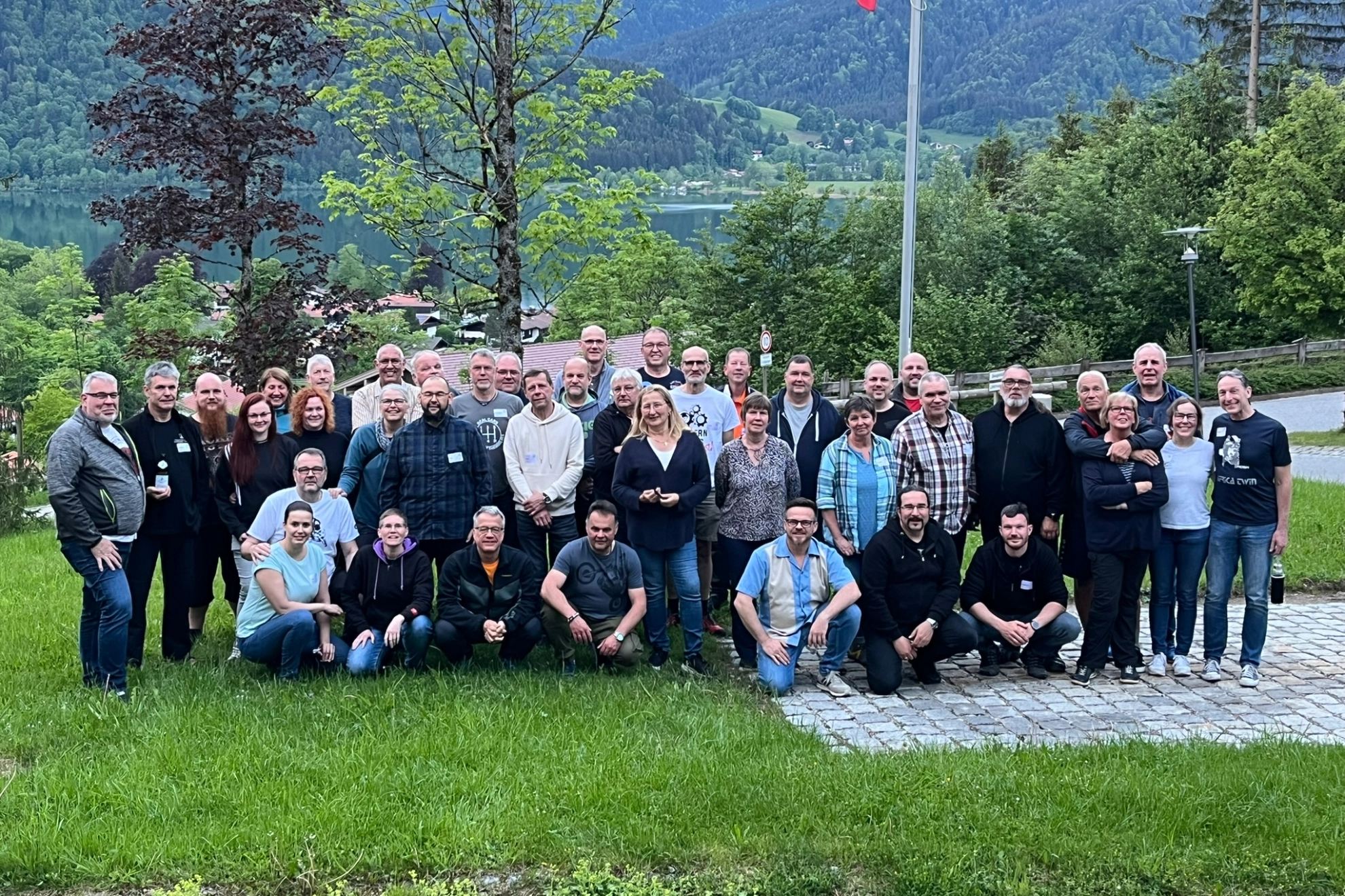 Das Bild zeigt die Worker Wheels beim Alpentreffen im Mai 2024 in Schliersee.