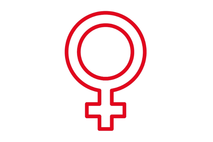 Das Icon zeigt das Frauensymbol