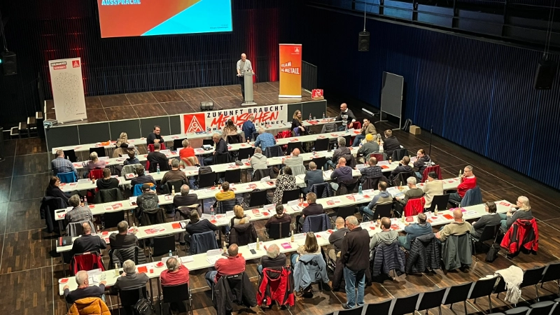 Ein Blick von oben auf unsere Delegiertenversammlung.