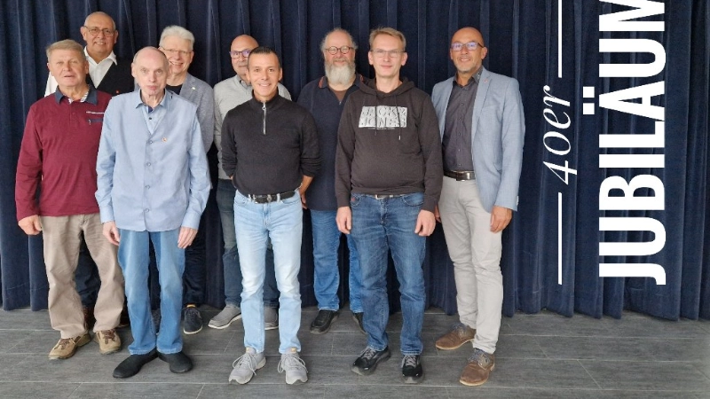 Unsere Mitgliederfeiern 40-jähriges Jubiläum.