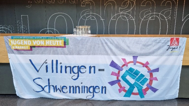 Banner beim JAV Empfang.