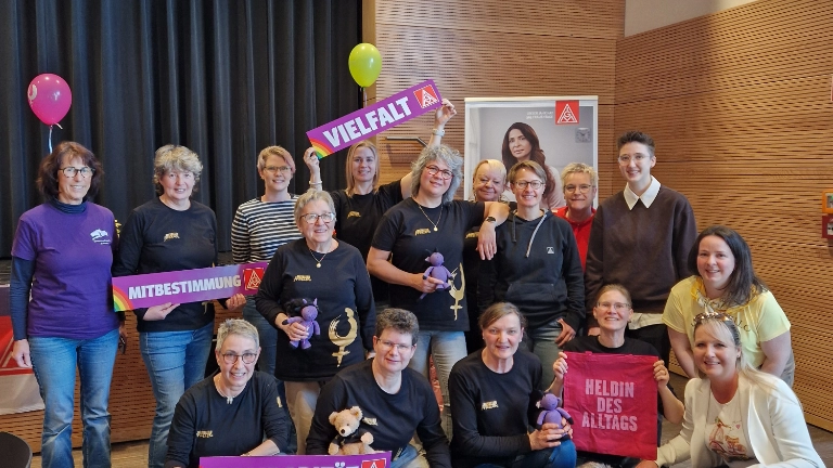 Das Foto zeigt einen Teil der Metallerfrauen beim Frauenfrühstück.
