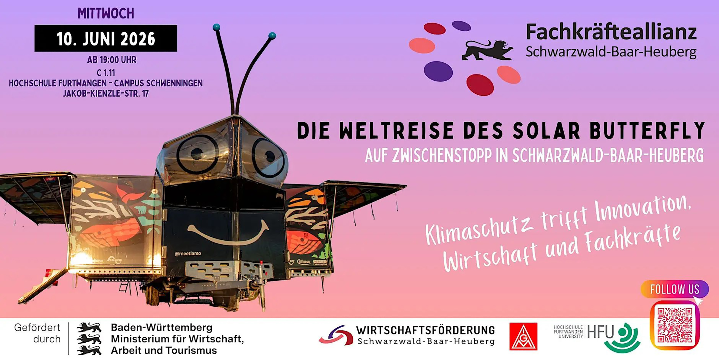 Das Bild zeigt die Einladung für die Veranstaltung.
